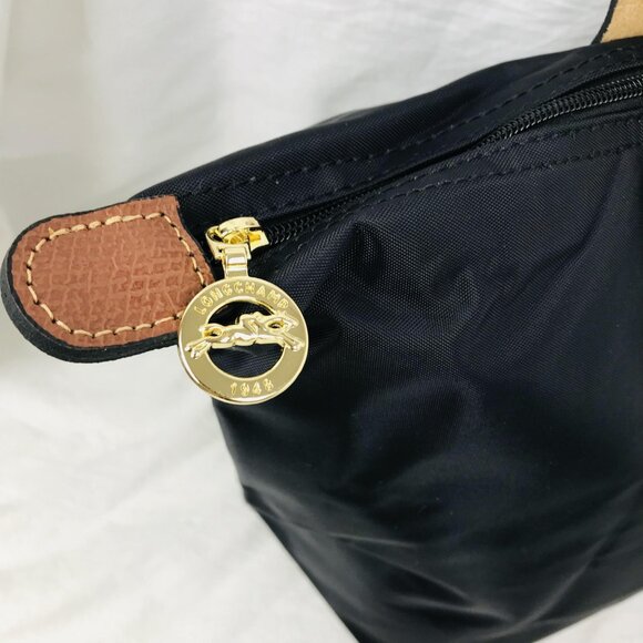 NWT Longchamp Le Pliage Original Large Shoulder Nylon Bag Tote  Black - Picture 11 of 12